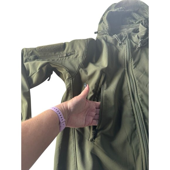 Condor Men's Sz L 602 Summit Soft Shell Jacket in Olive Green - Picture 5 of 14